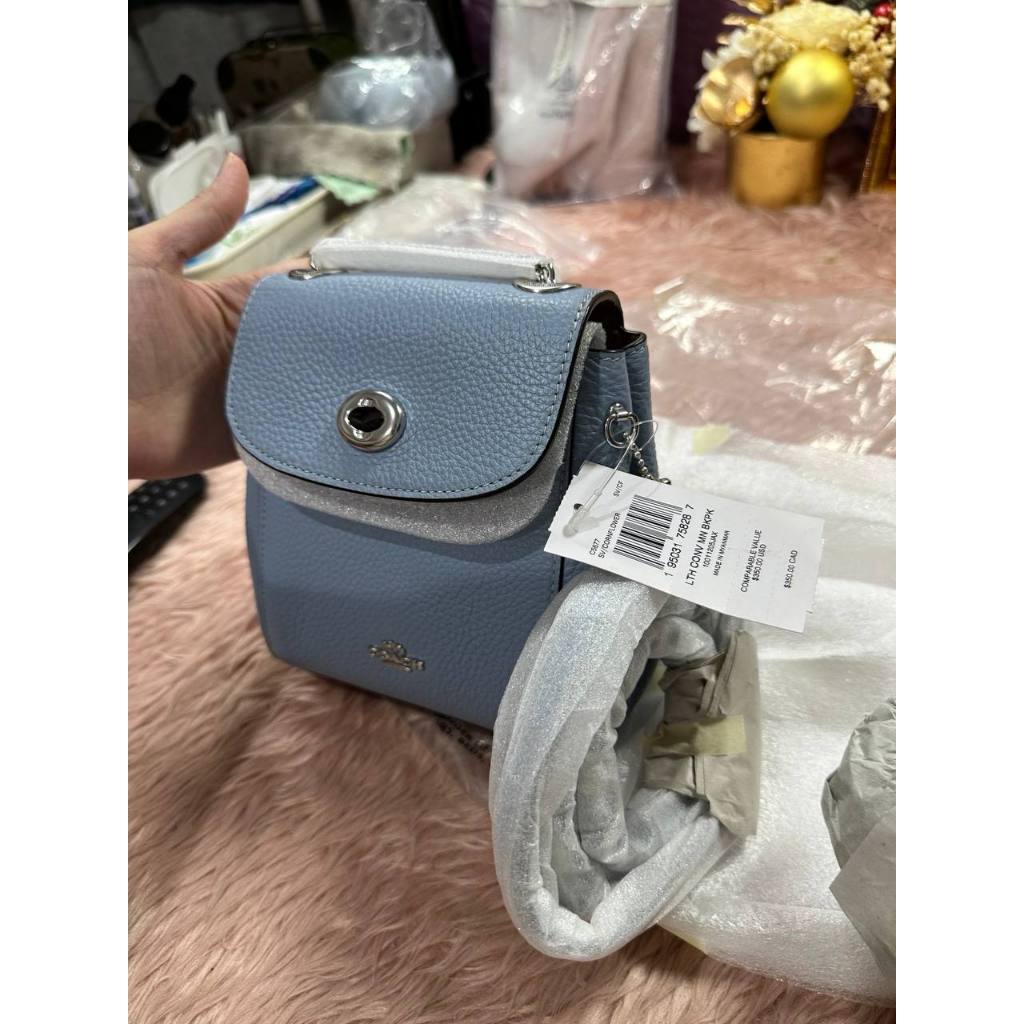 ORIG & IMPORTED CCH Convertible Mini Backpack Blue Small Bag