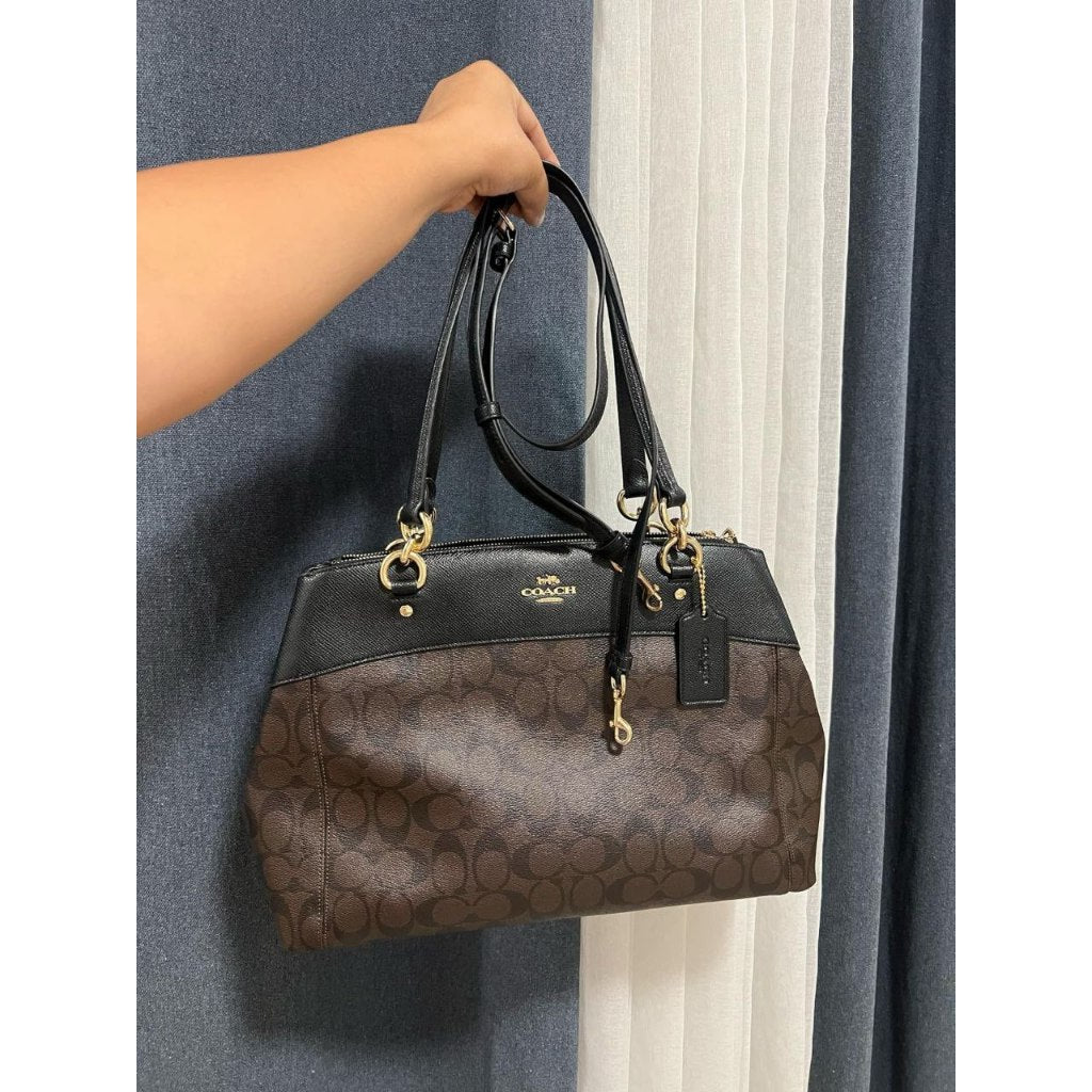 ORIG Preloved CCH Large Brooke Carryall Shoulder Bag Brown
