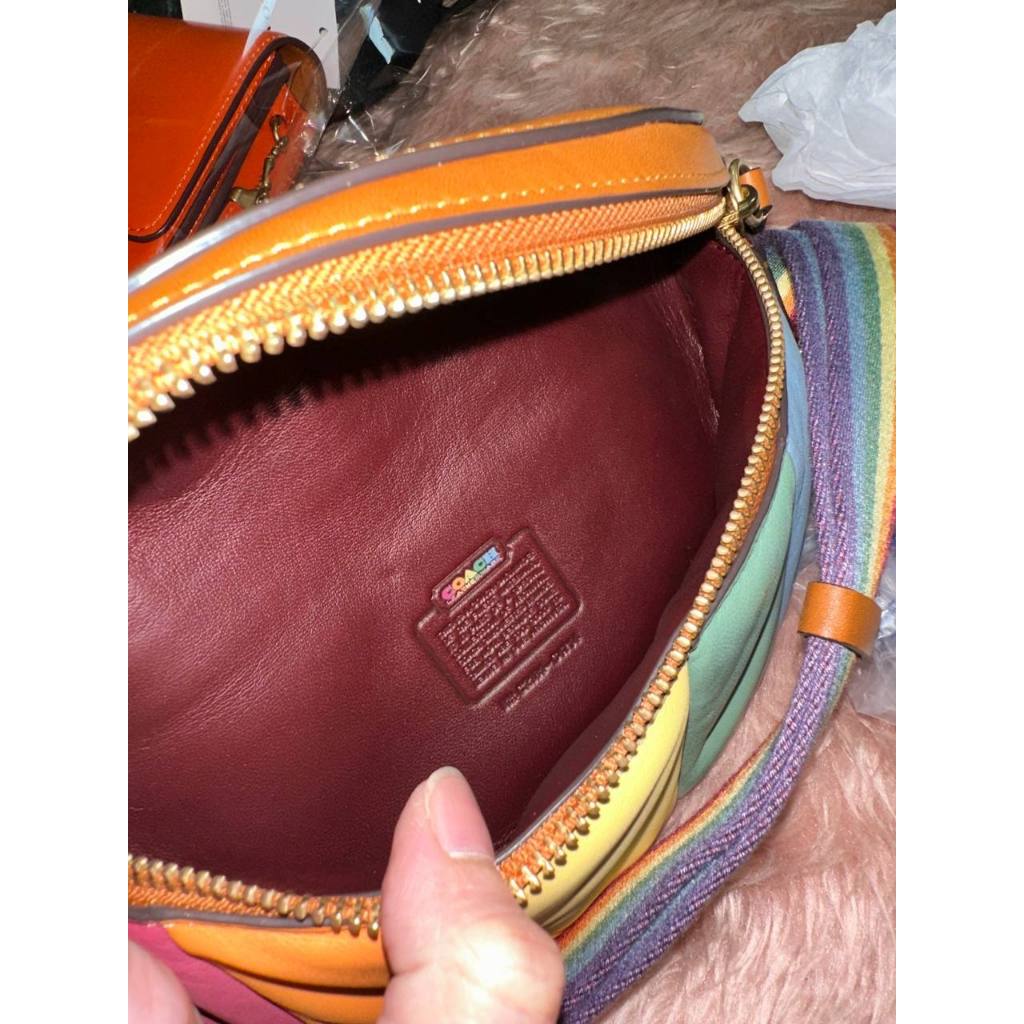 ORIG & IMPORTED CCH Retail Bethany Belt Bag With Rainbow Quilting