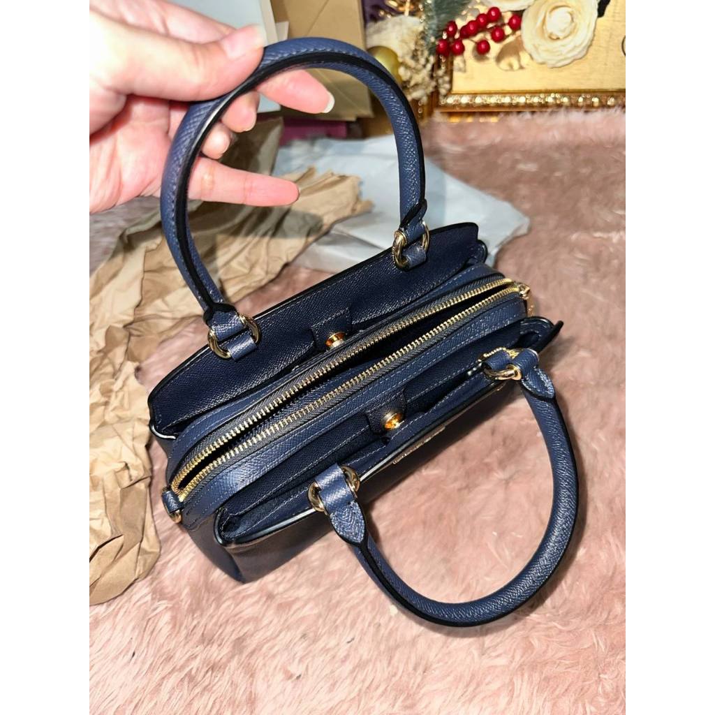 ORIG Preloved CCH Mini Lillie Carryall Satchel Bag Navy Blue