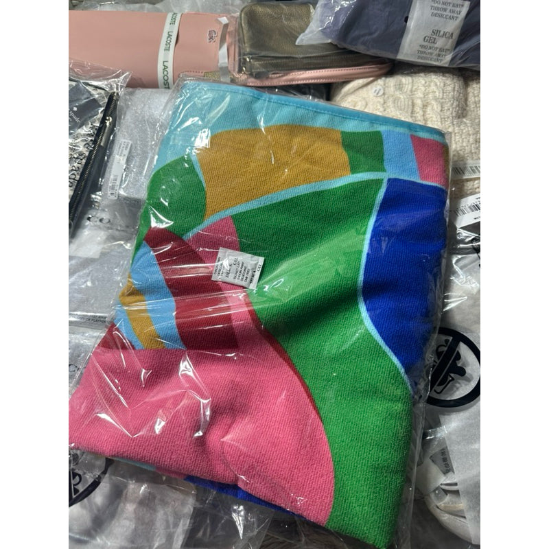 ORIG & IMPORTED KS Tropical Fish Beach Large Towel Blue