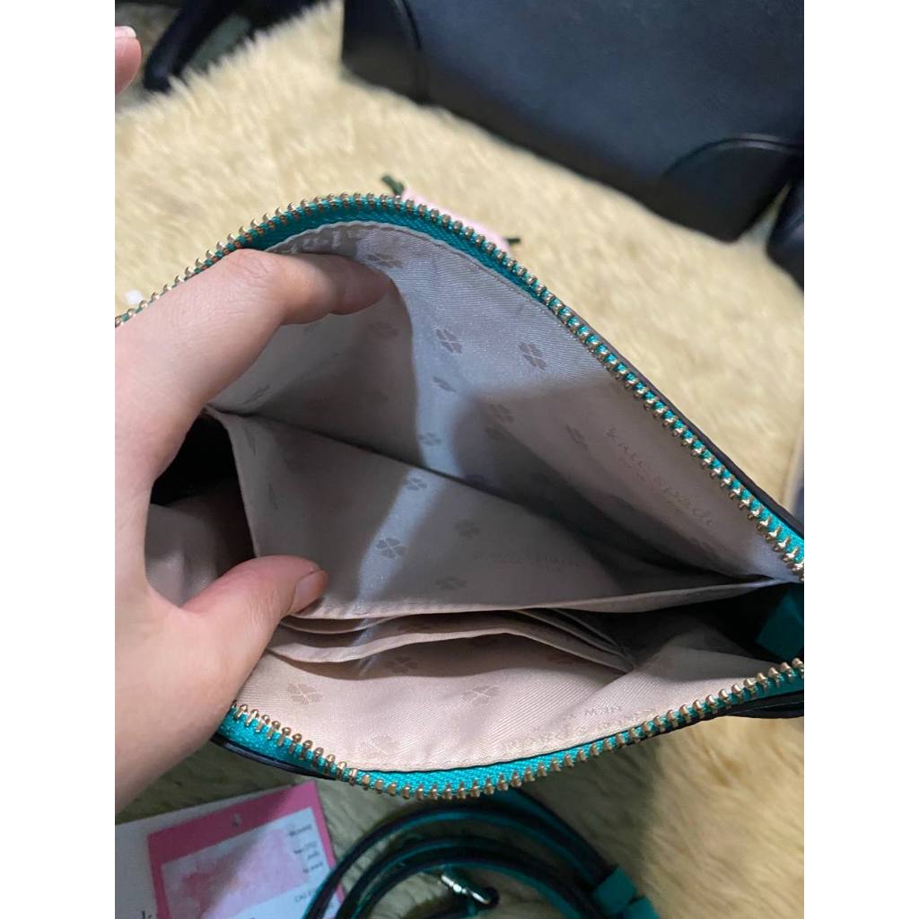 ORIG & IMPORTED KS Polly Small Swing Pack Fiji Green Leather Bag