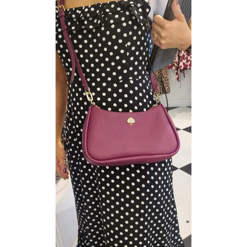 ORIG & IMPORTED KS Kayla Small Convertible Shoulder Bag White black brown red