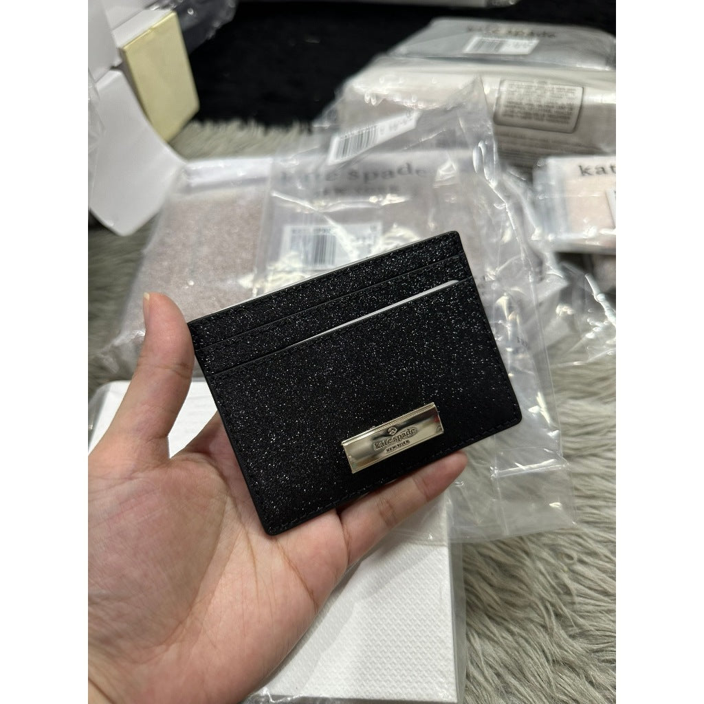 ORIG & IMPORTED KS Kenzie Boxed Small Cardholder Wallet in Black Seawater Green Pink