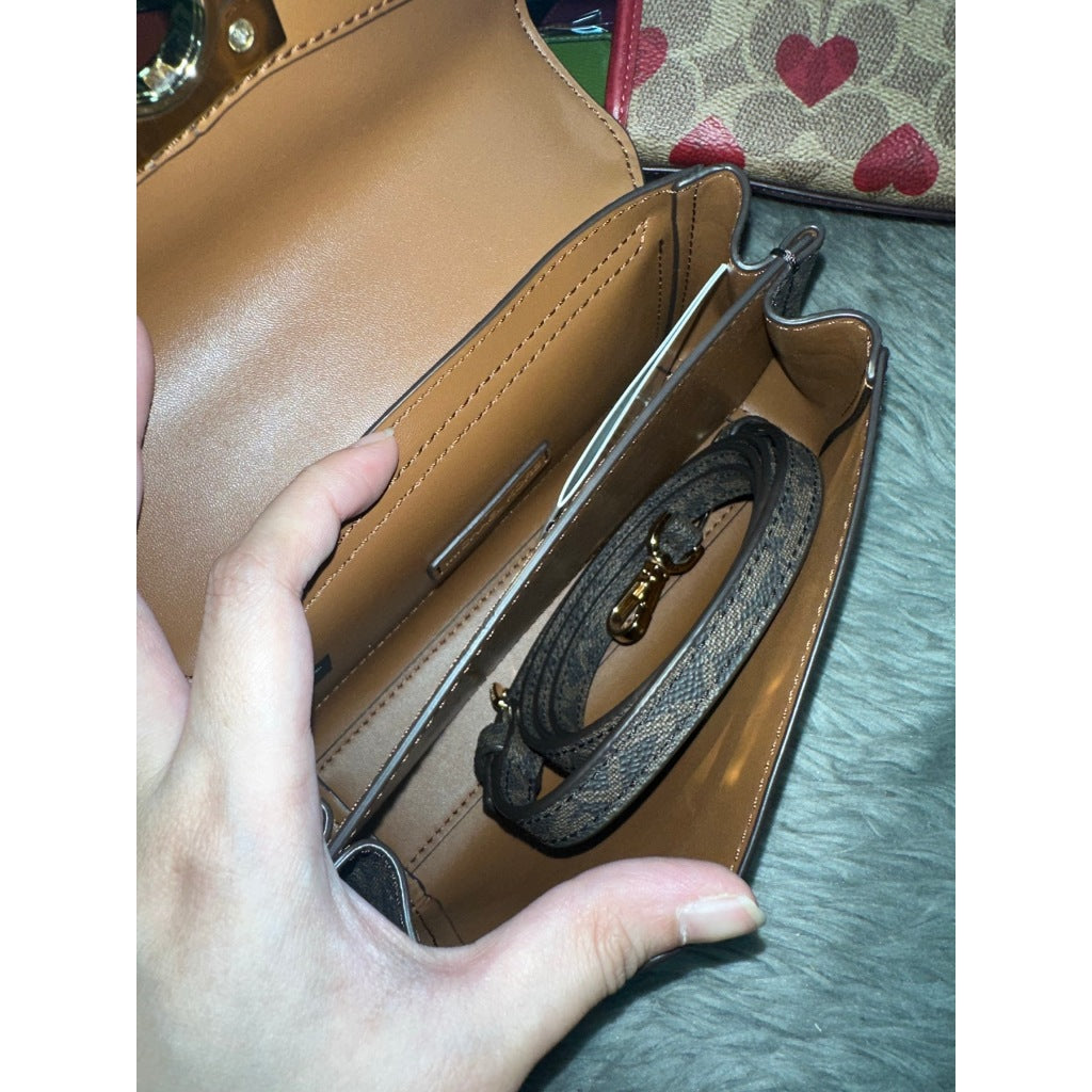 ORIG PRELOVED MK Lita Small Leather Crossbody Bag Brown