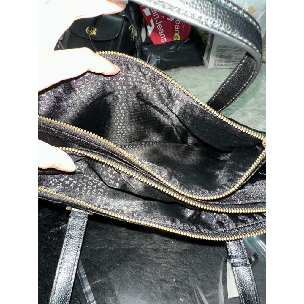 ORIG & IMPORTED KS Dawn Place Velvet Small Kona Satchel Black Bag