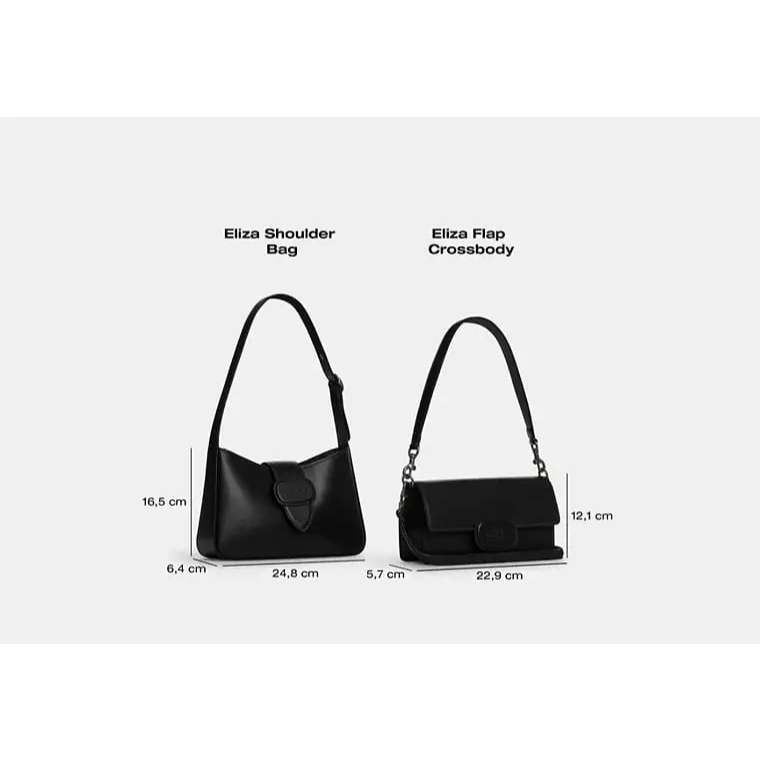 ORIG & IMPORTED C0@CH Eliza Flap Crossbody Bag