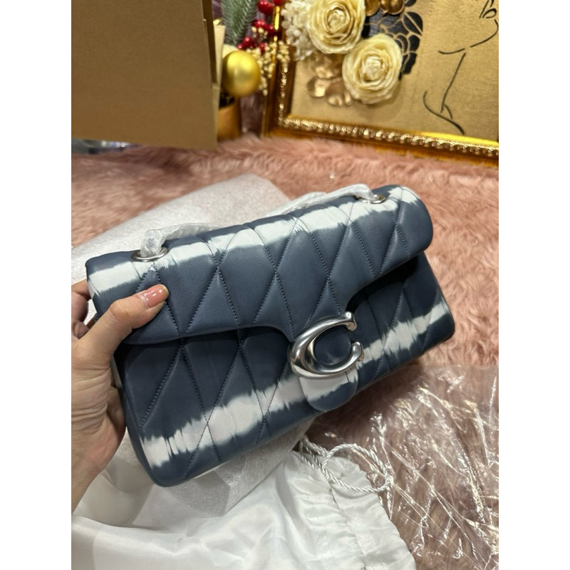 ORIG & IMPORTED Retail CCH RARE Tabby 26 Tie Dye Quilted Shoulder Bag Navy