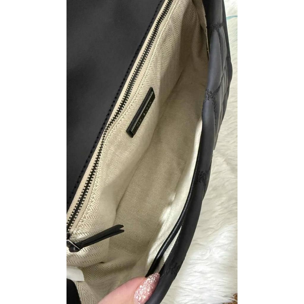 ORIG Preloved TB Willa Matte Medium Shoulder Bag Black
