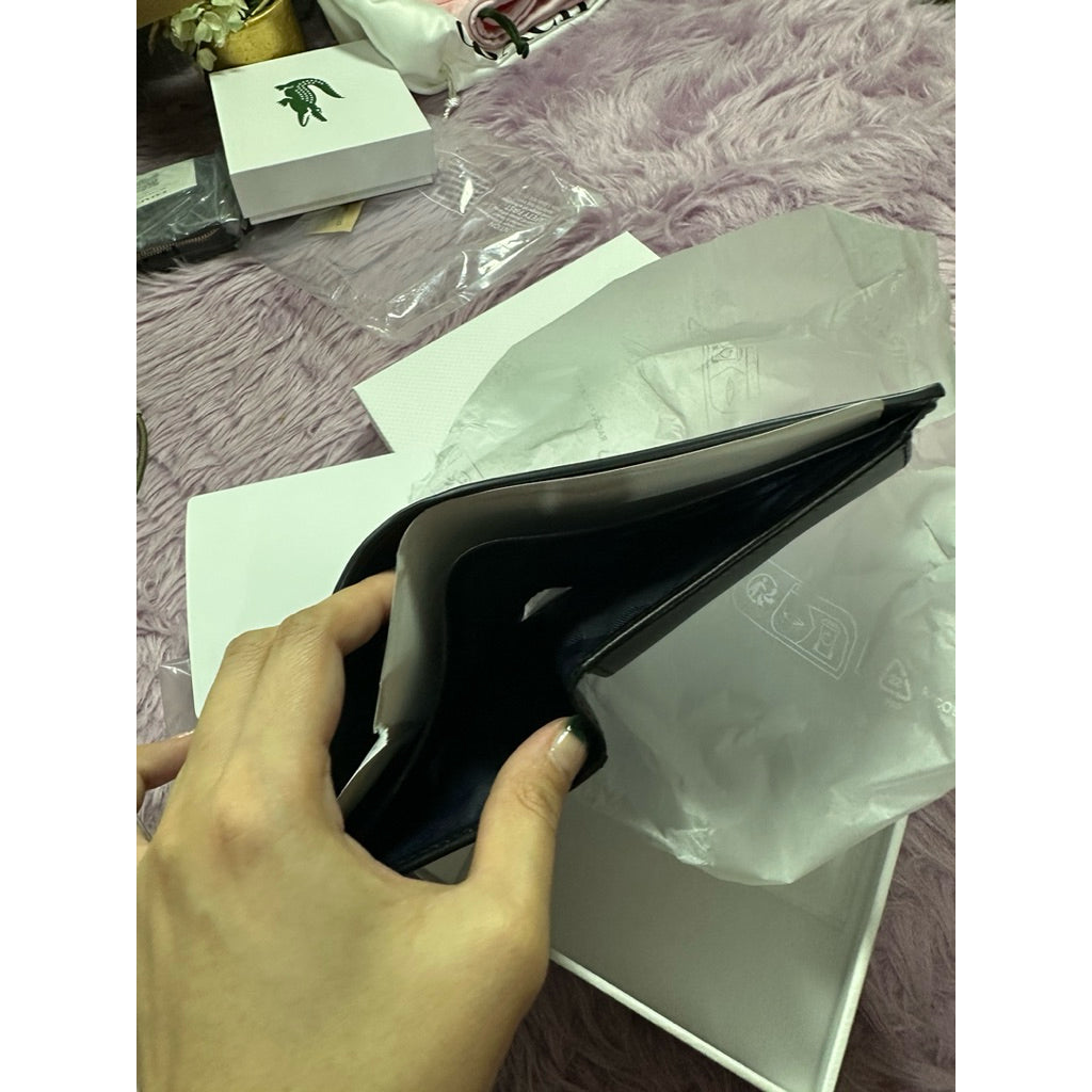 ORIG & IMPORTED NEW LCT Medium FG Leather Billfold Men Coin Black Wallet NH1112FG