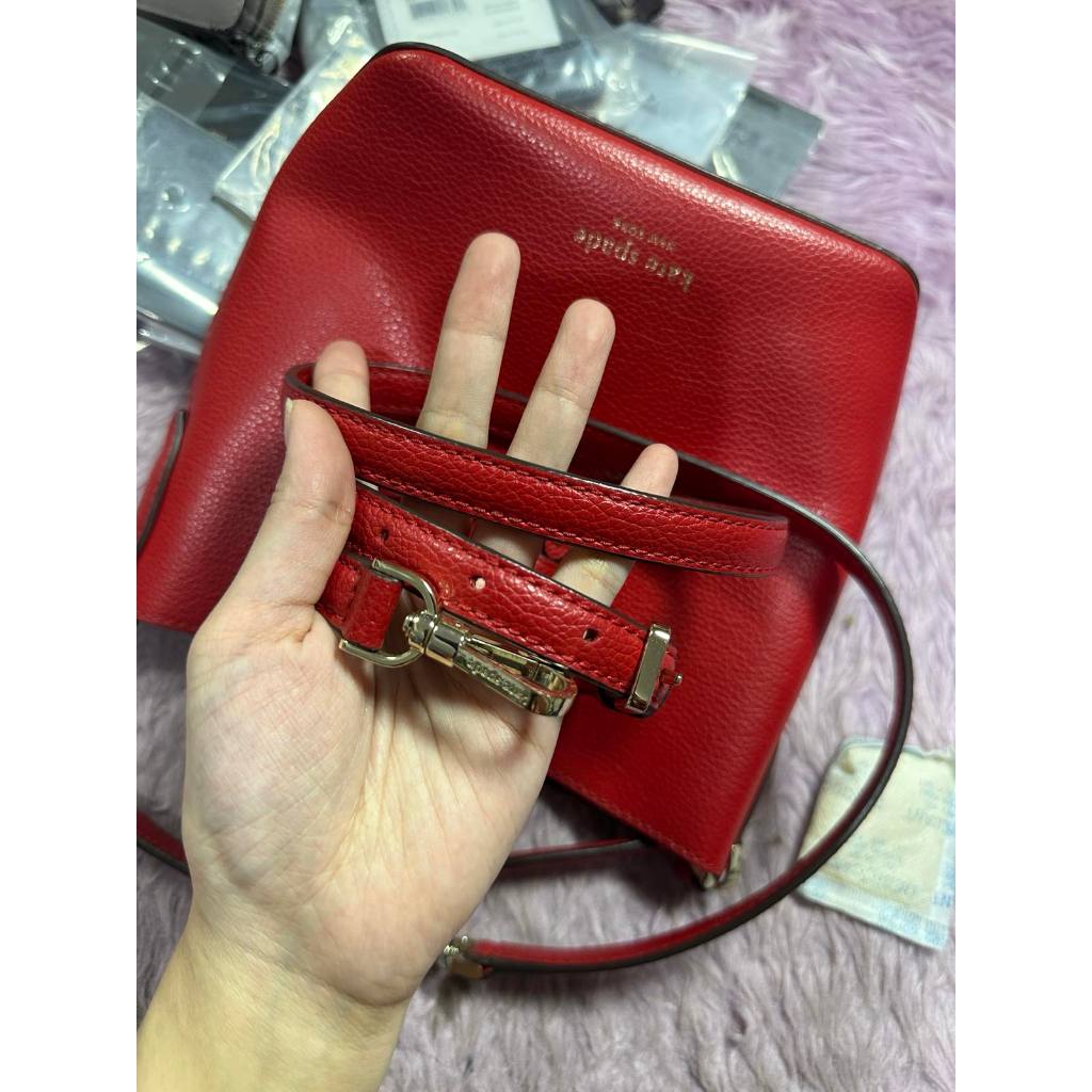 ORIG Preloved KS Eva Small Bucket Red Bag