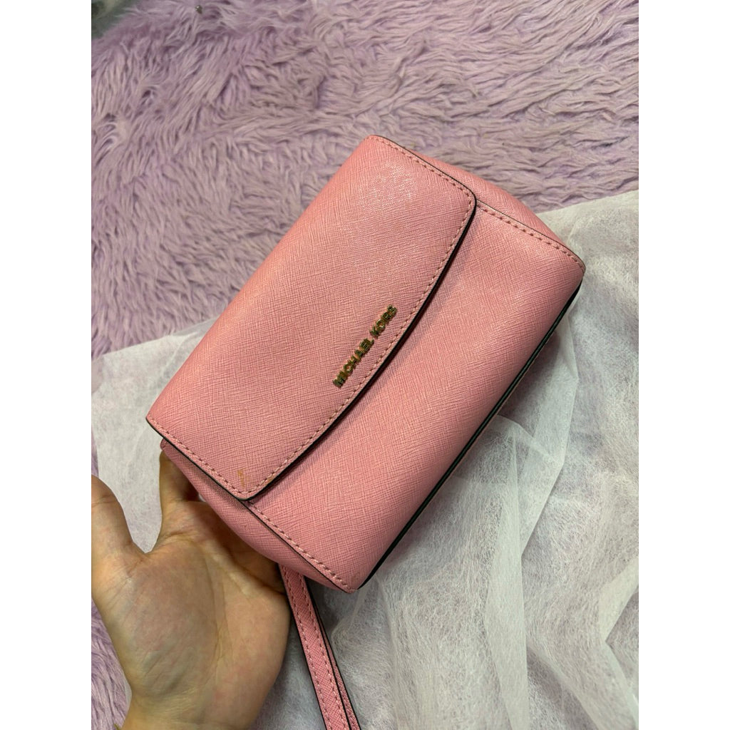 ORIG Preloved MK Pink Wristlet Wallet Makeup Pouch