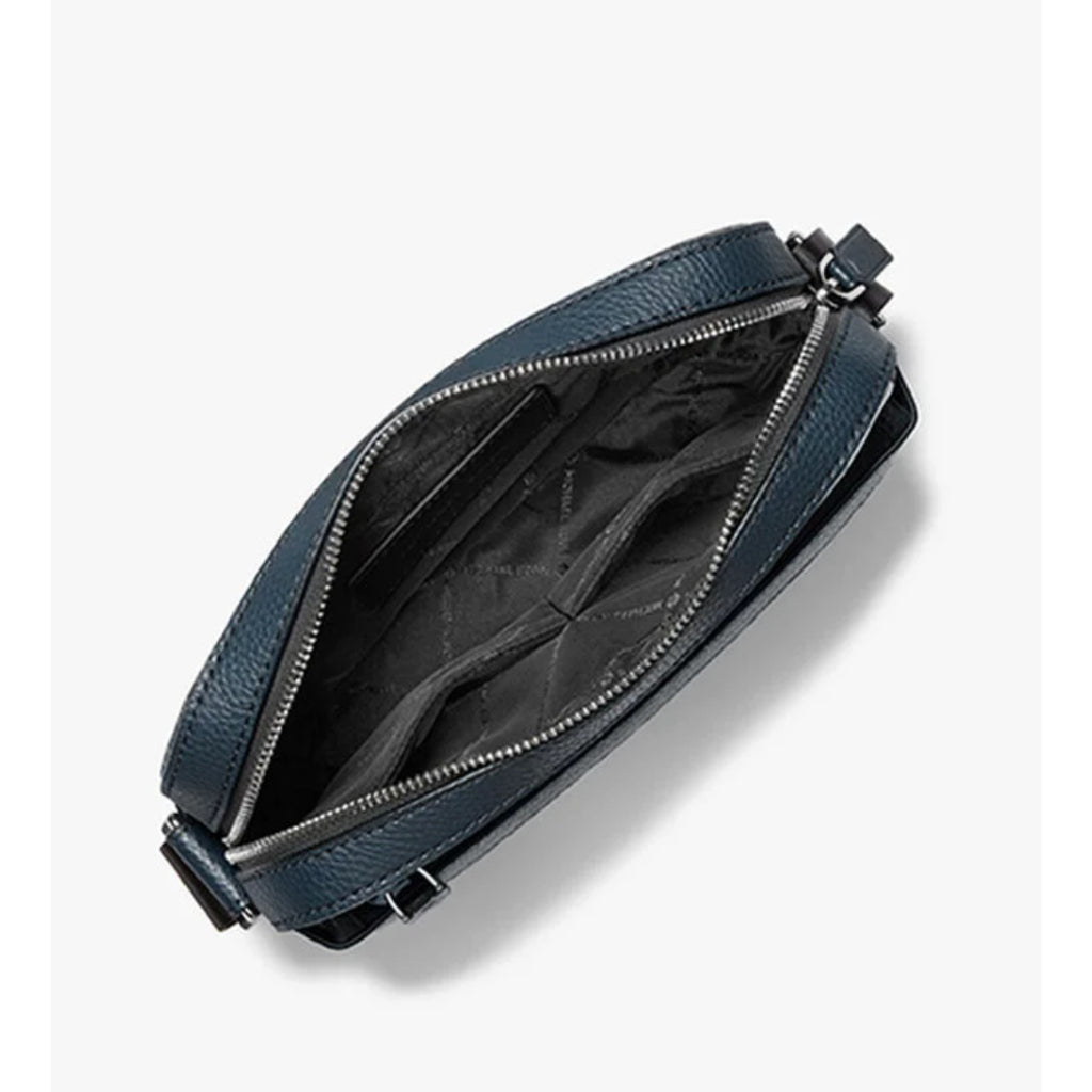 ORIG & IMPORTED MK Cooper Logo Stripe and Faux Leather Crossbody Men Blue Bag