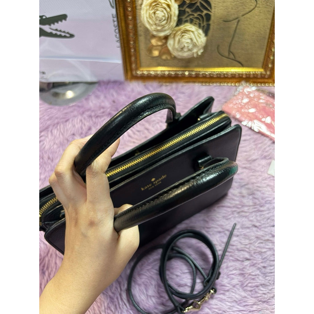 ORIG Preloved KS Mulberry Street Lise Satchel Black Bag