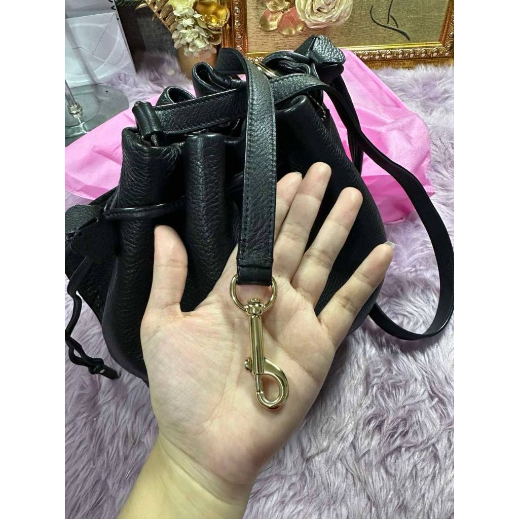 ORIG Preloved RARE CCH Petal Bag 22 Small Bucket Black Bag