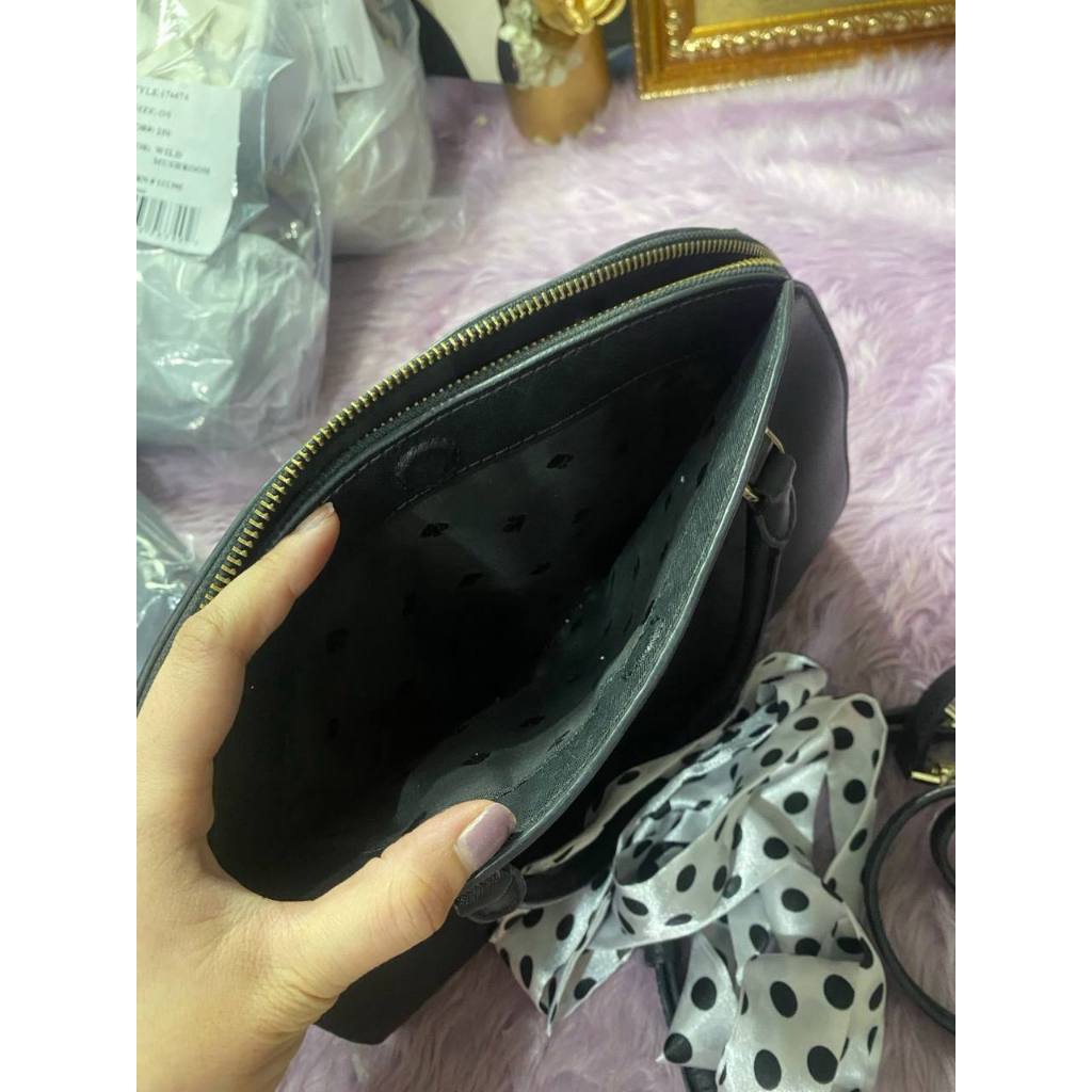 ORIG Preloved KS Reiley Medium Dome Satchel Black Bag