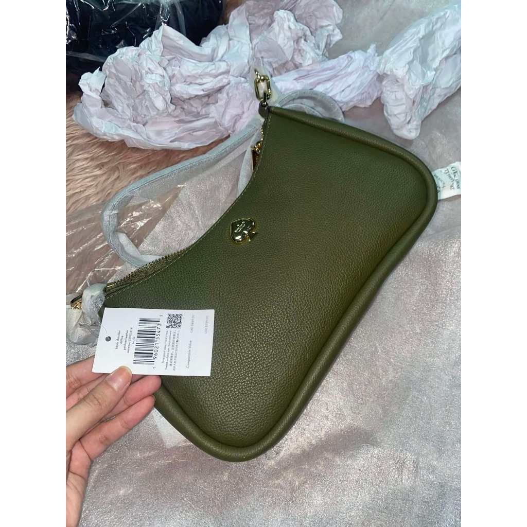 ORIG & IMPORTED KS Kayla Small Convertible Shoulder Green Bag