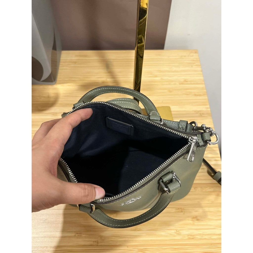 ORIG Preloved CCH Mini Gallery Crossbody Bag in Dark Sage Green