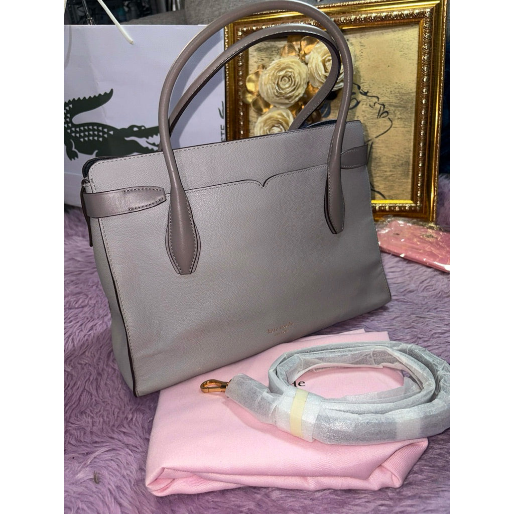 ORIG & IMPORTED KS Retail Toujours Medium Satchel Tote Taupe Bag