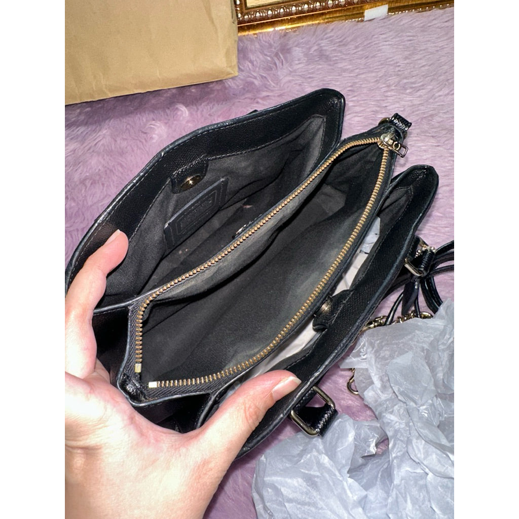 ORIG Preloved CCH Mini Sage Carryall Small Satchel Bag Black