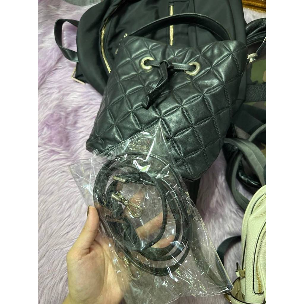 ORIG Preloved KS Natalia Small Bucket Black Bag