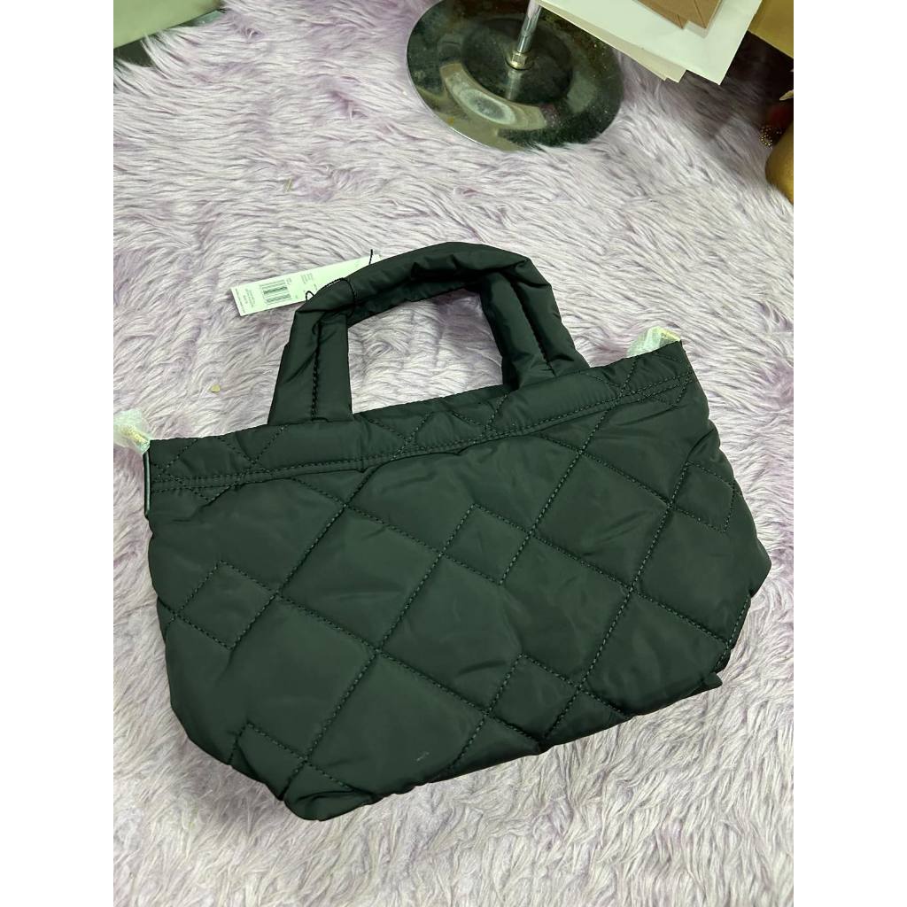 ORIG & IMPORTED MJ Quilted Nylon Mini Tote Bag in Black