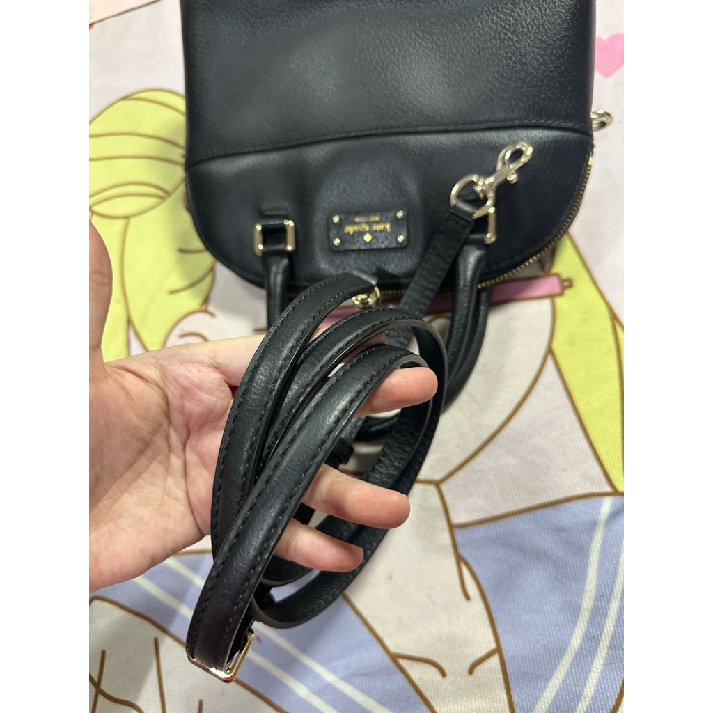 ORIG Preloved KS Mini Carli Grove Street Dome Black Bag
