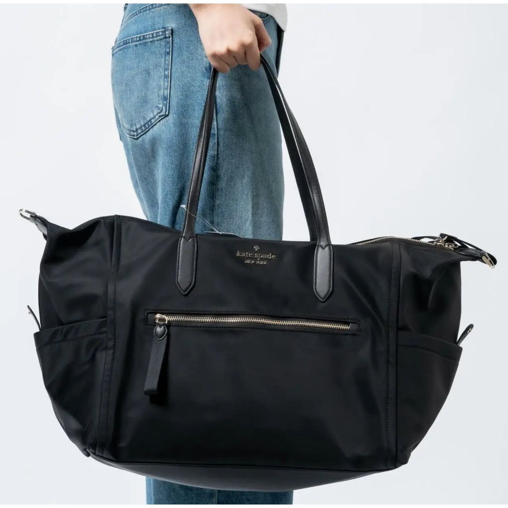 ORIG & IMPORTED KS Chelsea Weekender Travel Nylon Large Bag Black