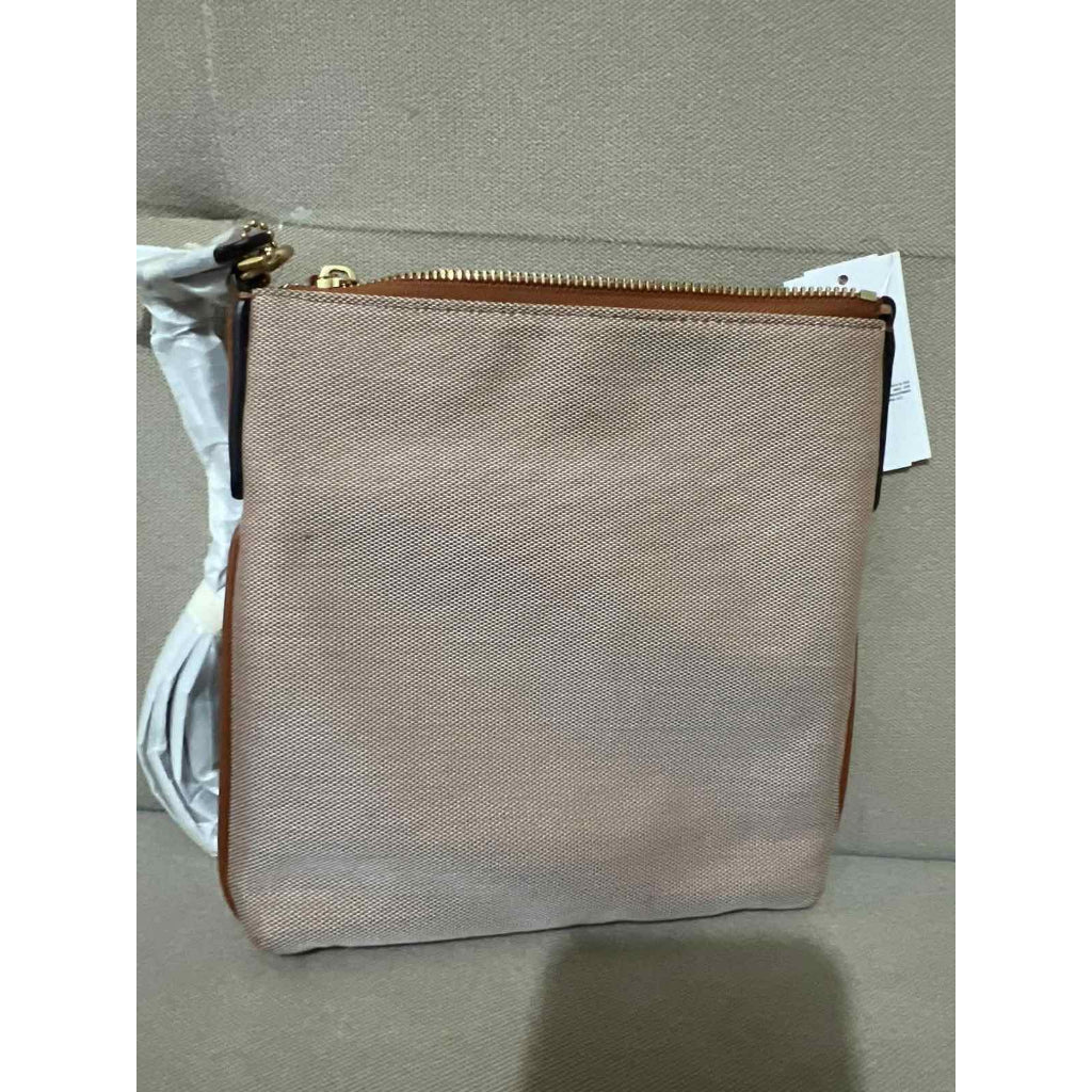 ORIG & IMPORTED CCH Kitt Denim Jacquard Crossbody Beige Brown Bag