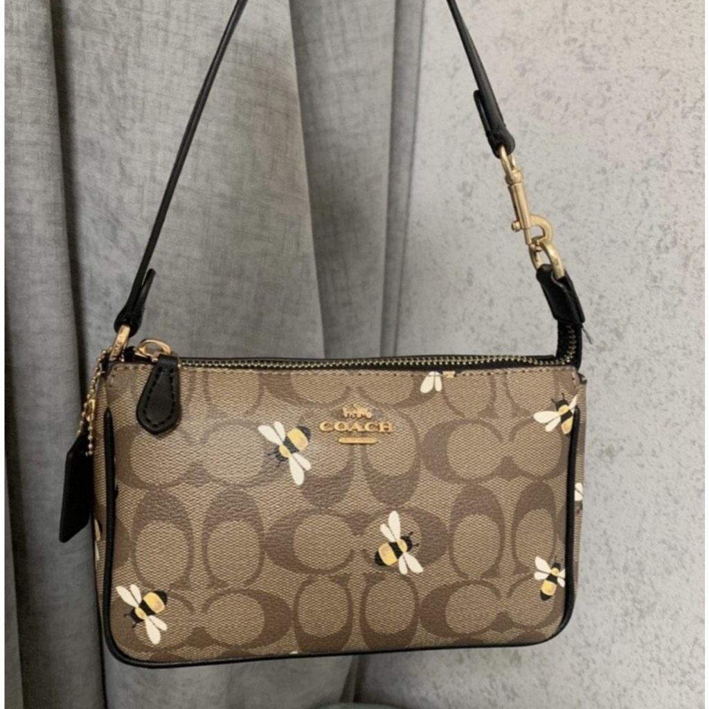 ORIG & IMPORTED CCH Nolita 19 With Bee Print Small Khaki Brown Bag