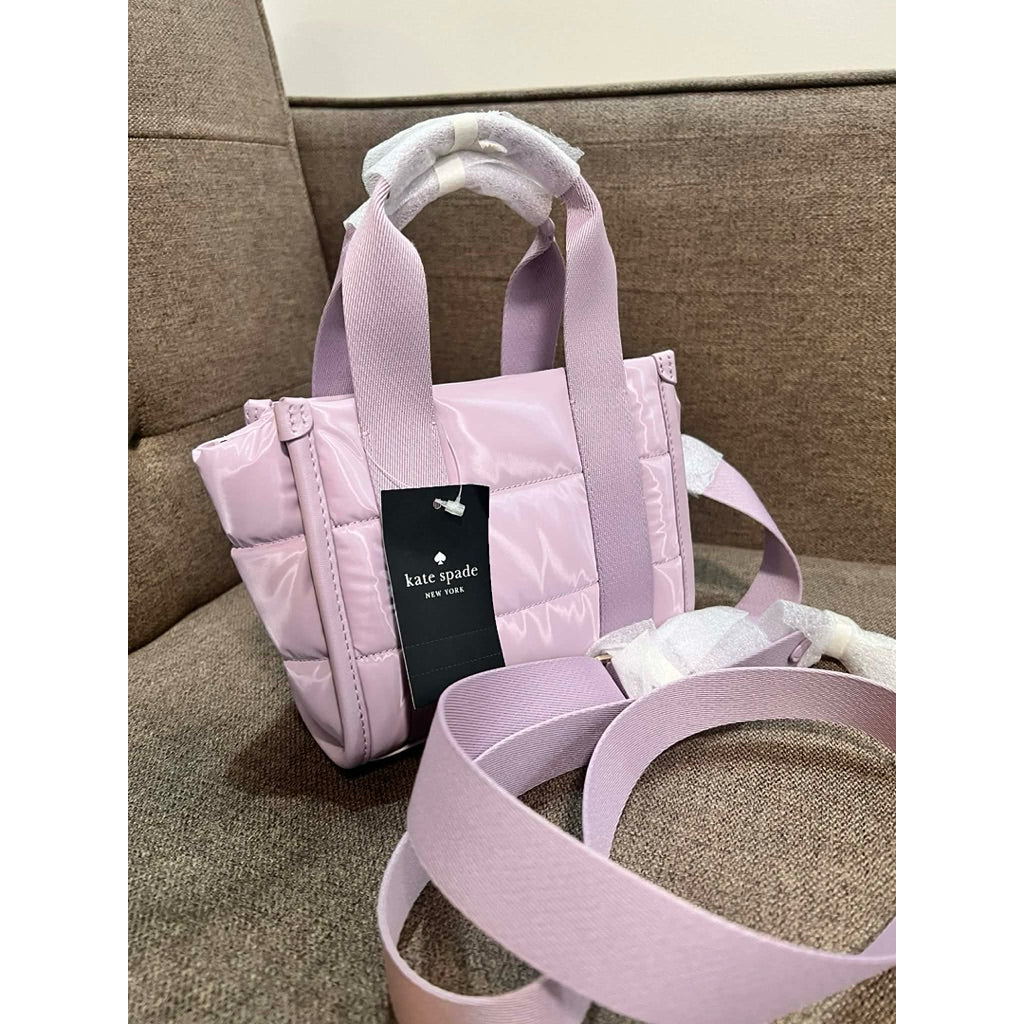 ORIG & IMPORTED KS Kip Puffy Mini Tote Bag Lavender Smoke Purple