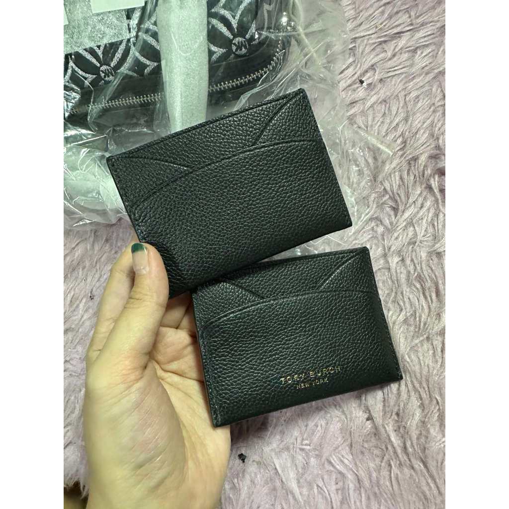 ORIG & IMPORTED TB Romy Flat Card Case Black Slim Wallet