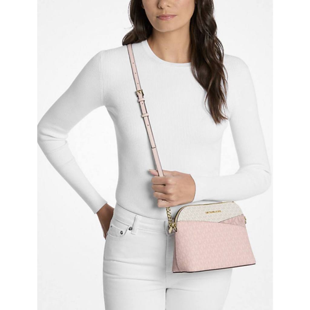 ORIG & IMPORTED MK ColorBlock Signature Logo Crossbody Dome Bag