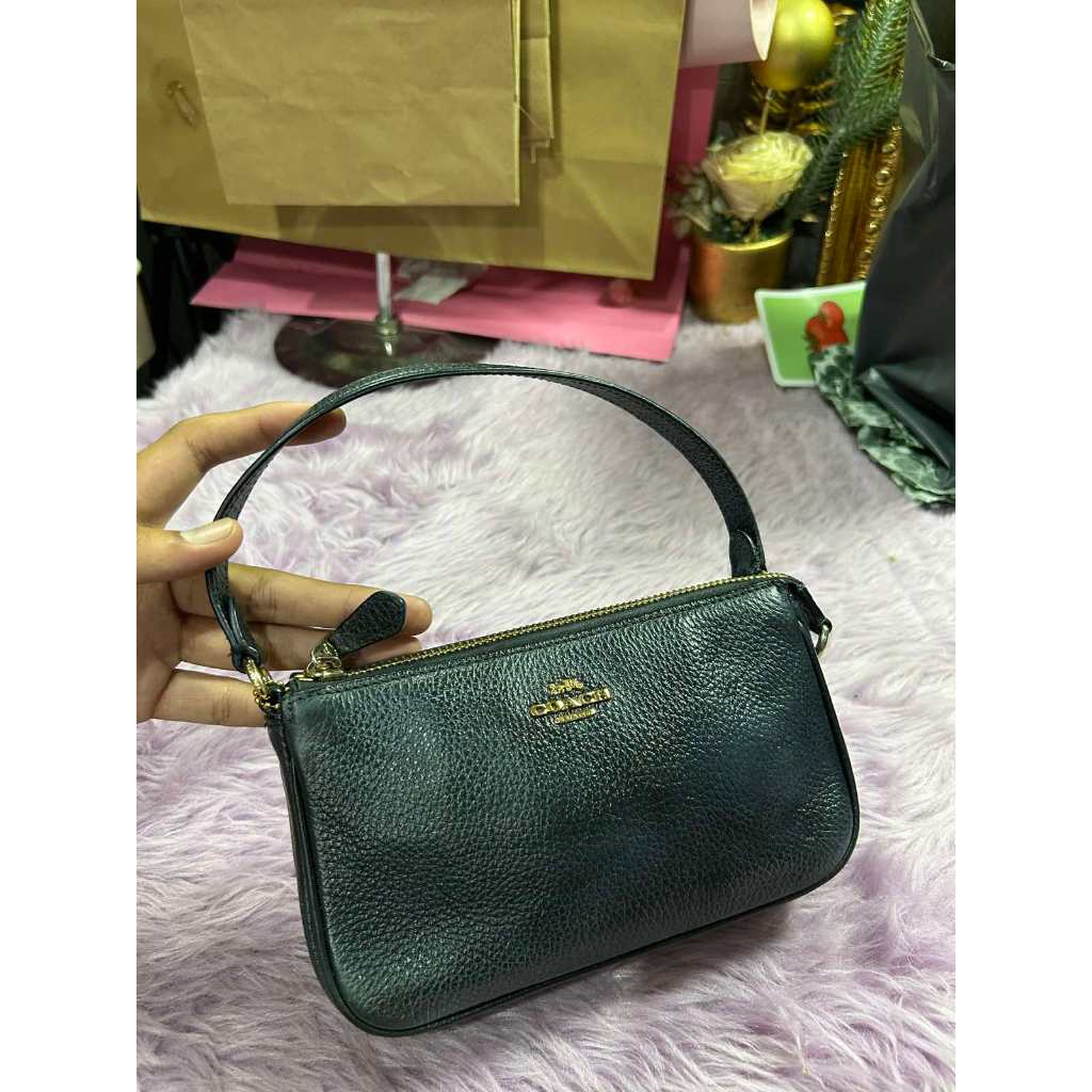 ORIG Preloved RARE CCH Nolita 19 Pebbled Black Wristlet Small Bag