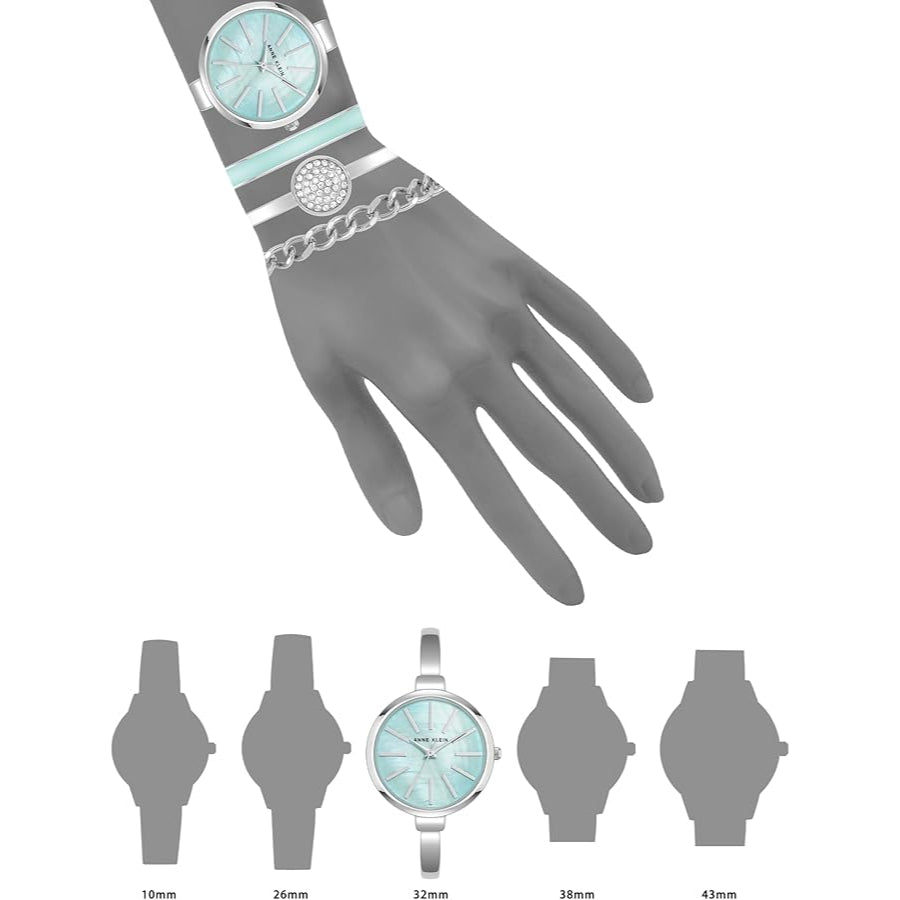 ORIG & IMPORTED AK klein Women's Bangle Watch and Bracelet Set AK/1471LBST