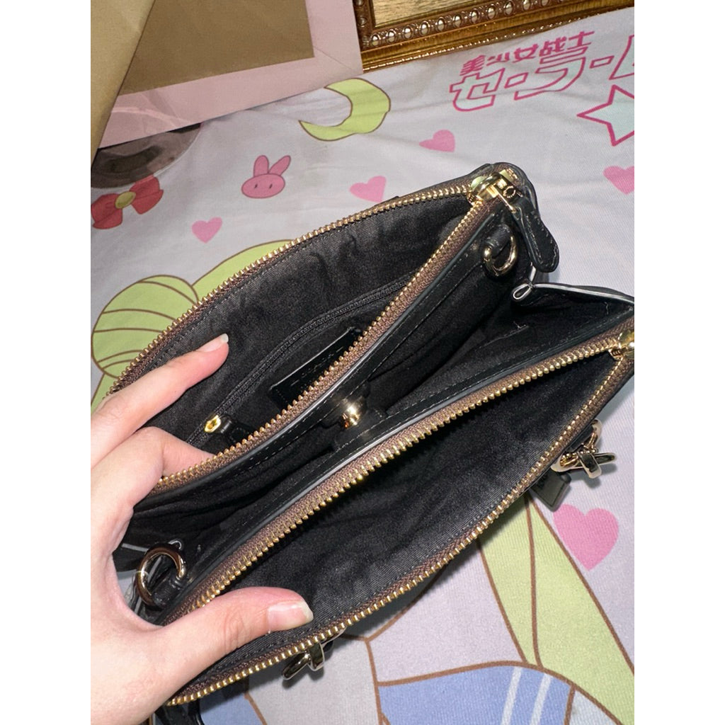 ORIG Preloved CCH Mini Christie Signature Carryall Small Brown Bag