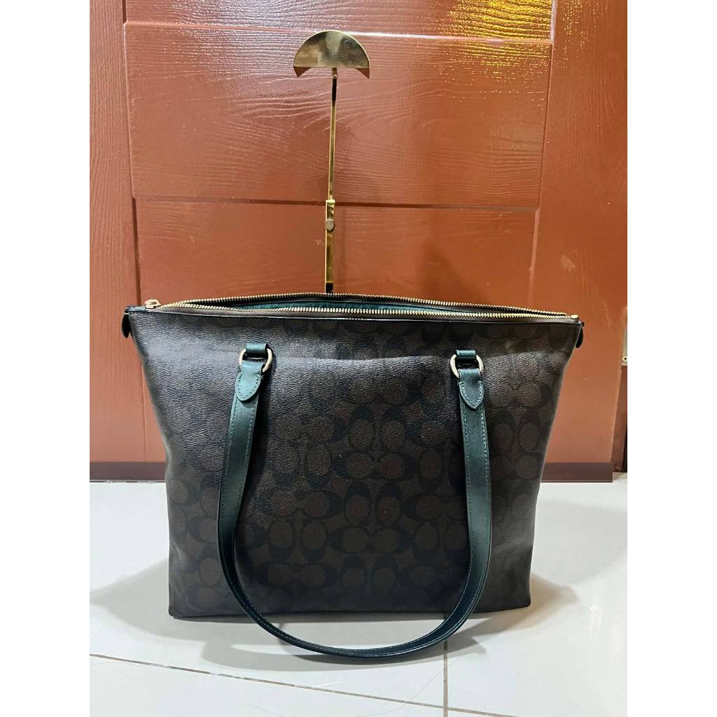 ORIG Preloved CCH Gallery Tote Large Brown/Green Bag
