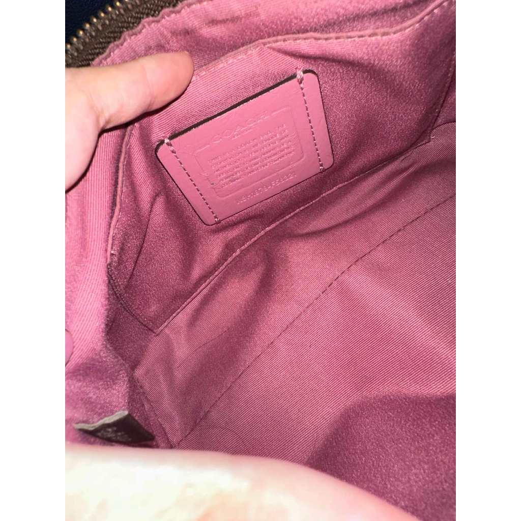 ORIG Preloved CCH Top Handle Pouch Crossbody Small Brown/Pink Bag