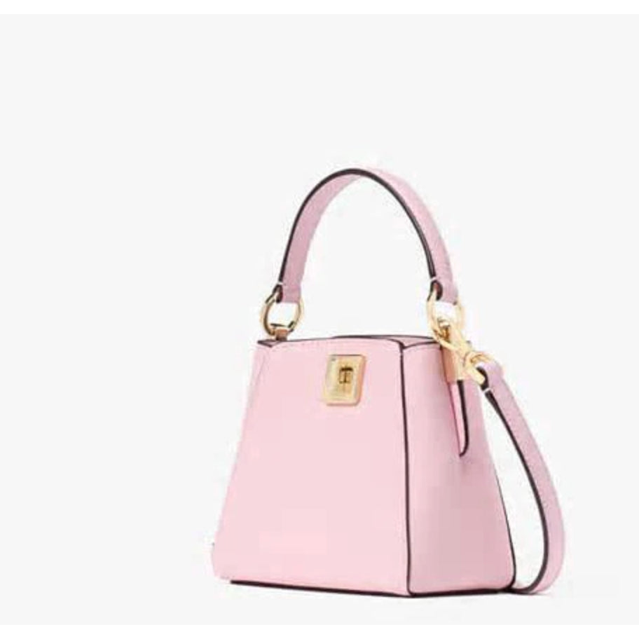 ORIG & IMPORTED KS Phoebe Mini Top Handle Crossbody Pink Black Bag