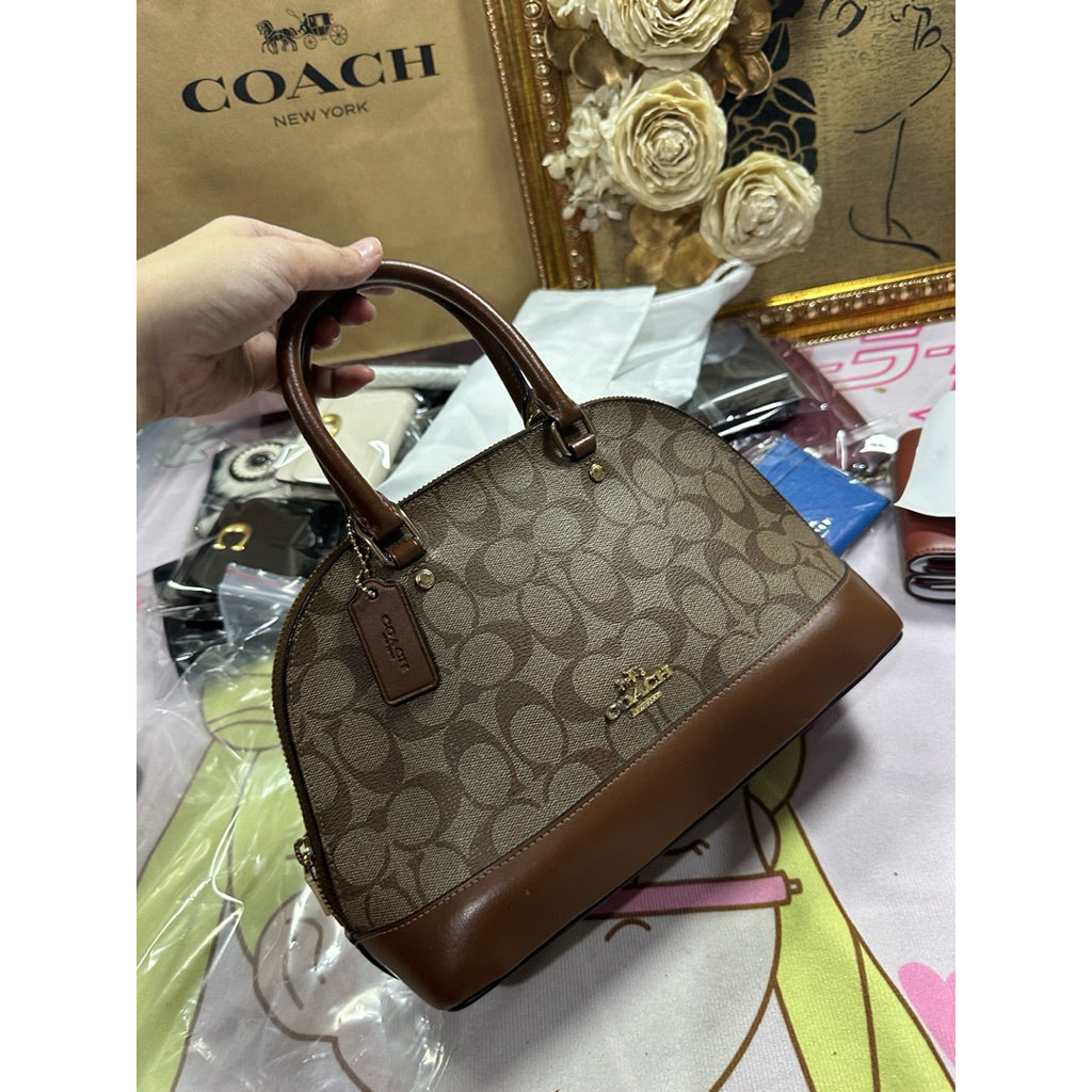 ORIG Preloved CCH Mini Sierra Satchel Bag in Khaki Brown Saddle