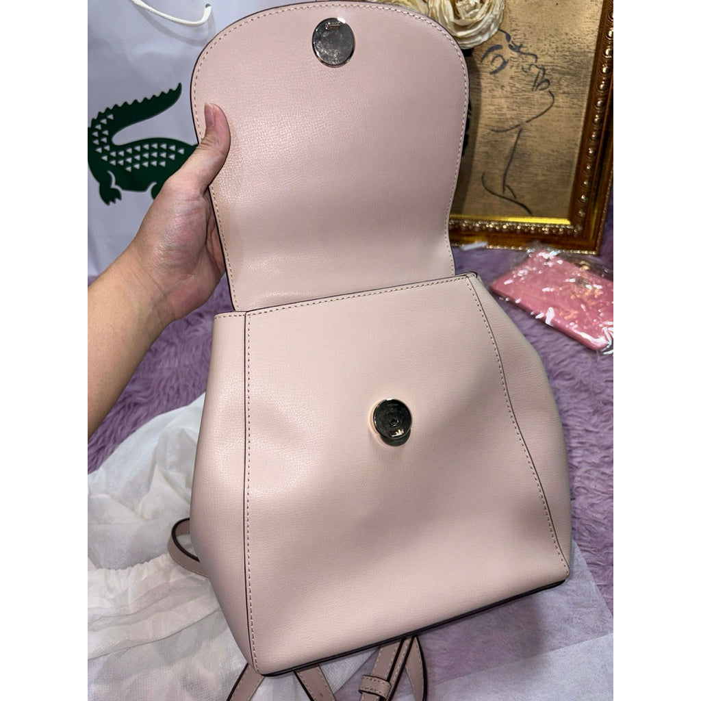 ORIG Preloved KS Adel Medium Flap Beige Backpack Bag