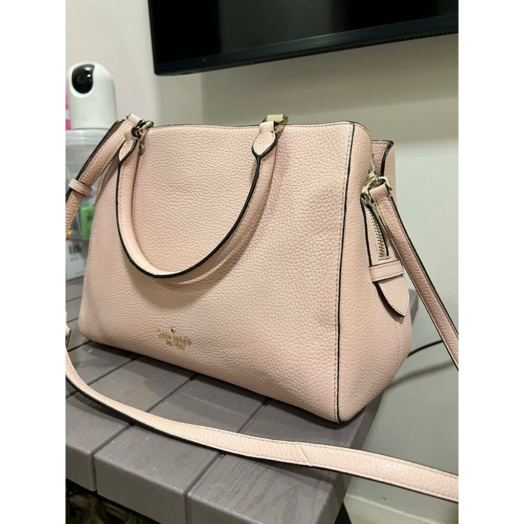 ORIG Preloved KS Leila Medium Triple Compartment Satchel Pink Bag