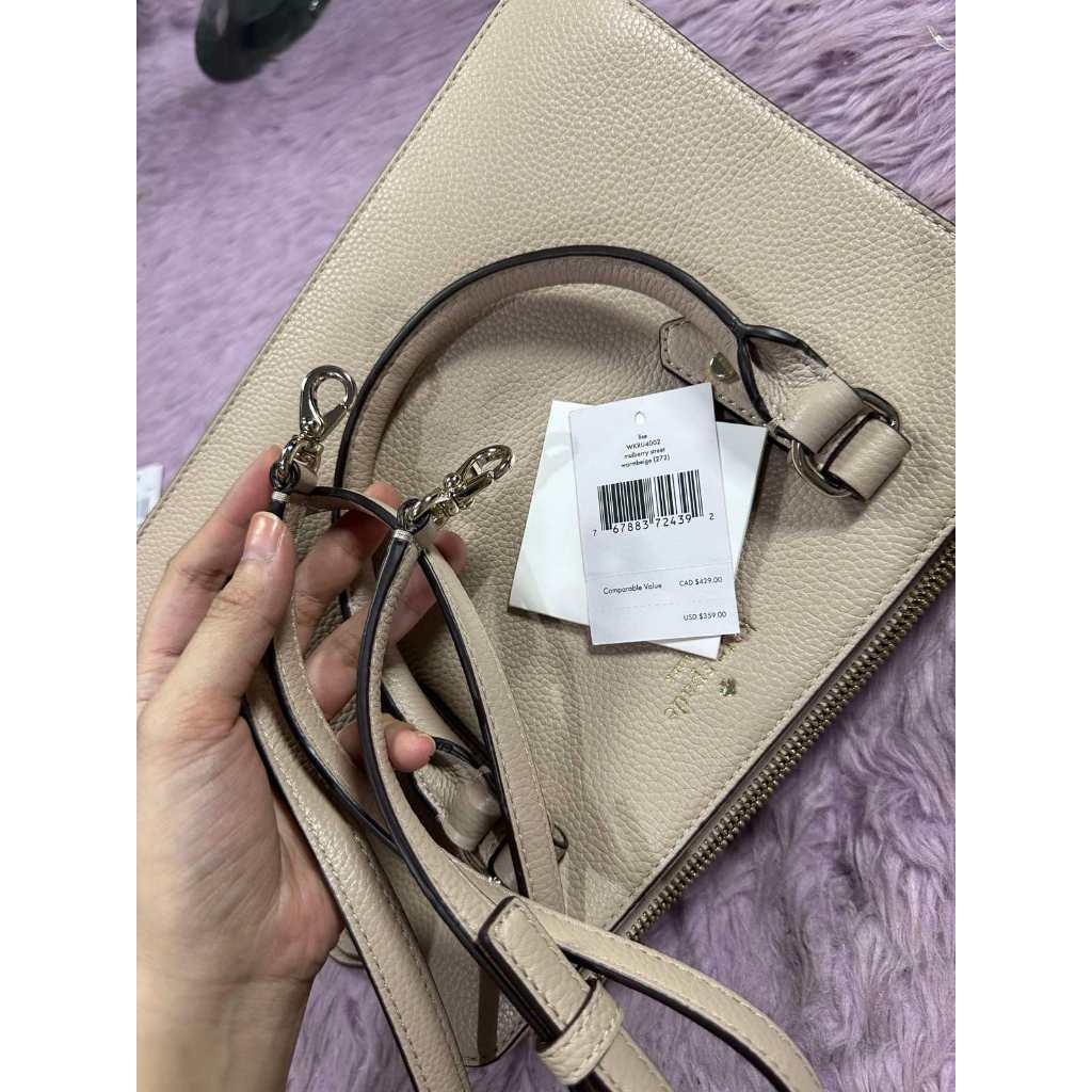ORIG Preloved KS Mulberry Street Lise Satchel Taupe Bag