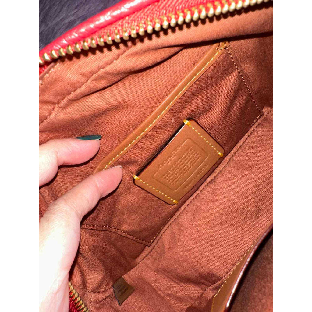ORIG Preloved CCH Camera Small Khaki/Red Bag Thick Strap