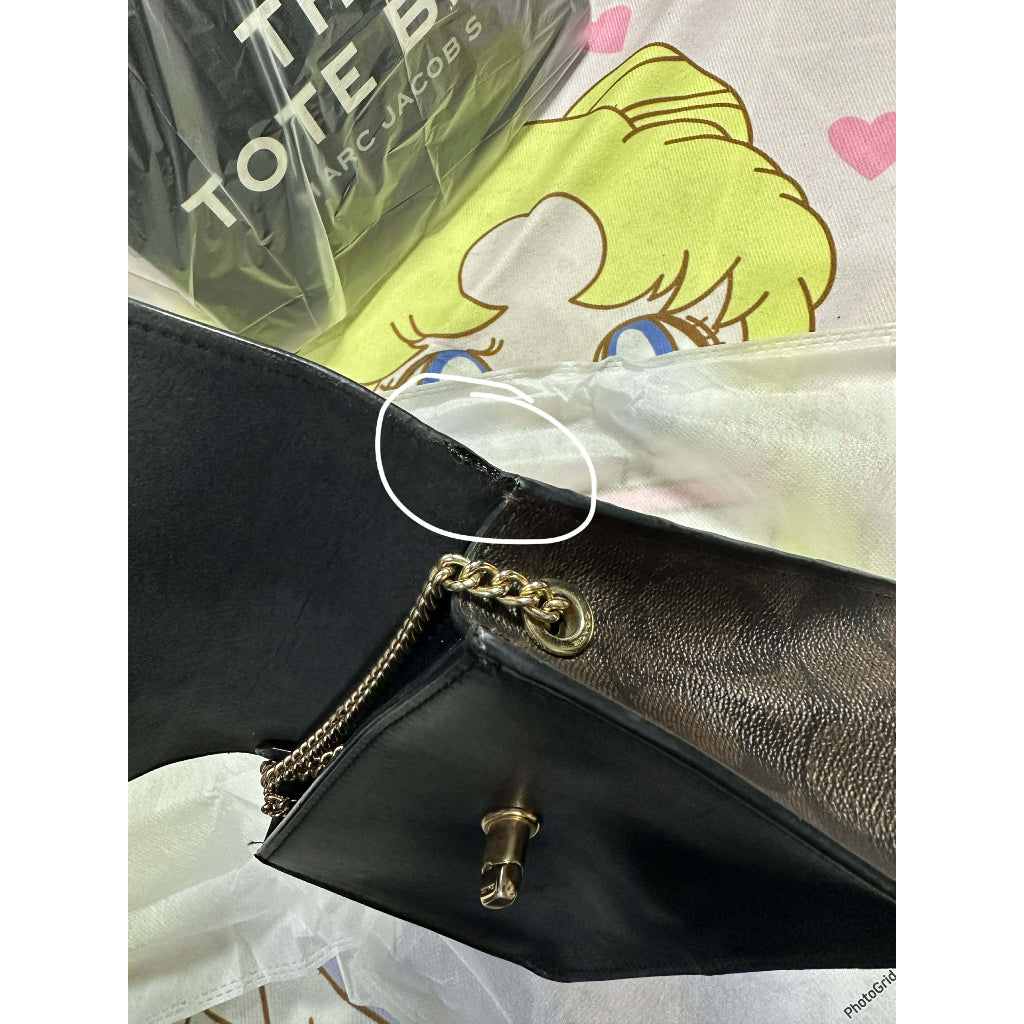 ORIG Preloved CCH Black Leather Bowery Crossbody Bag