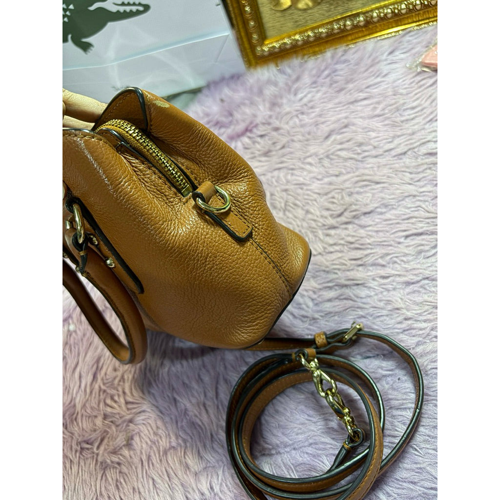 ORIG Preloved KS Mini Larchmont Avenue Evangelie Satchel Brown Bag