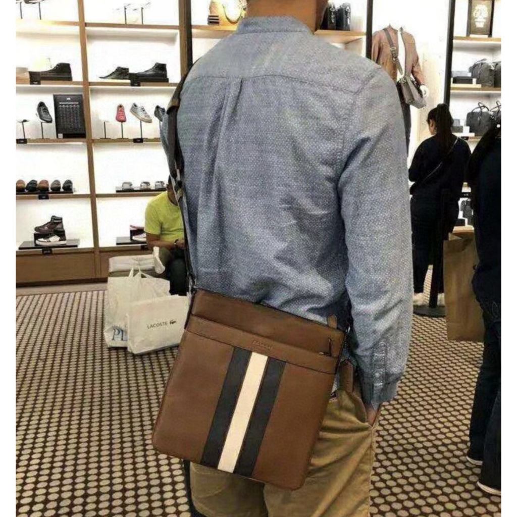 ORIG & IMPORTED CCH Charles Crossbody Men Black File Slim Bag