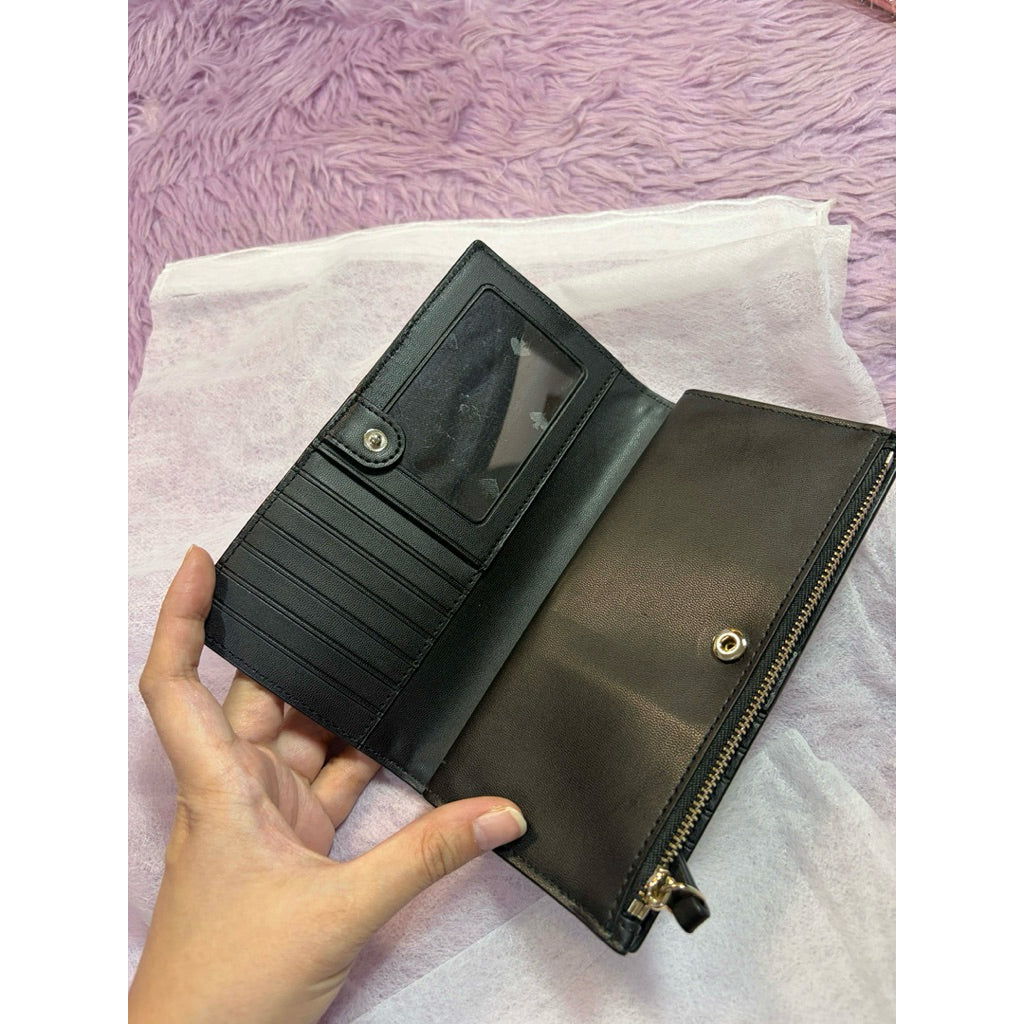 ORIG Preloved KS Patterson Drive Braylon Large Long Wallet Black