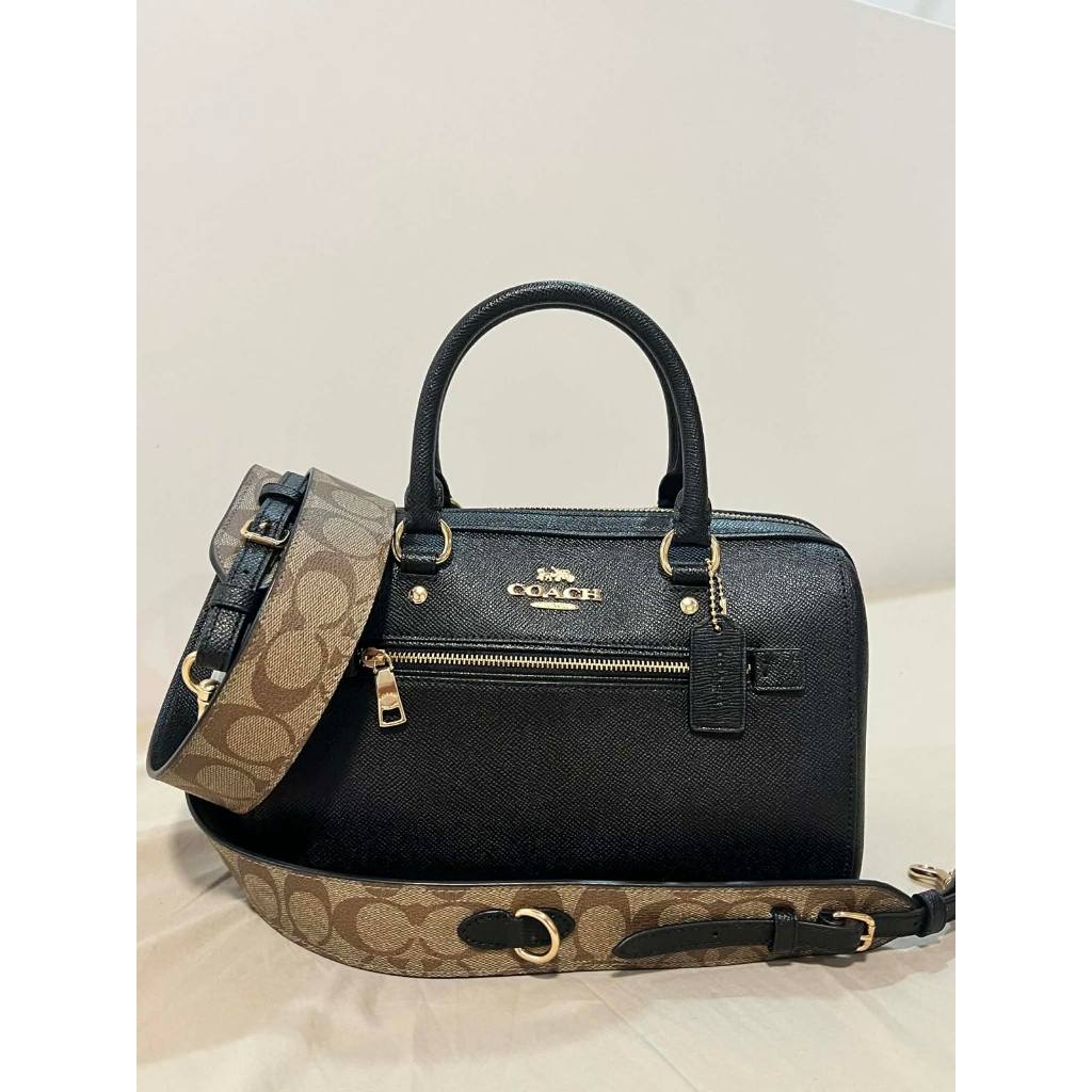 ORIG & IMPORTED CCH Rowan Satchel With Thick Strap Black Bag