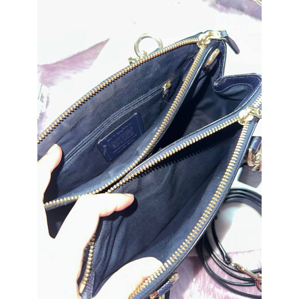 ORIG Preloved CCH Small Christie Carryall Satchel Blue Bag